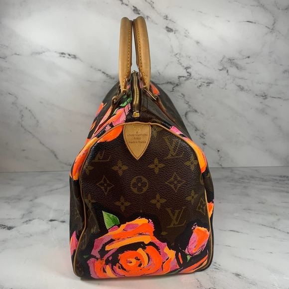 Louis Vuitton Roses Speedy 30 Monogram bag Pink Floral Sprouse Limited Edition - Picture 5 of 16